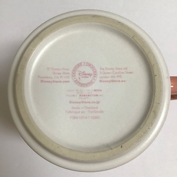 Disney Pixar Ratatouille Remy Coffee Mug 3 3/4” Tea Cup Pink Vintage Retired - Picture 3 of 13